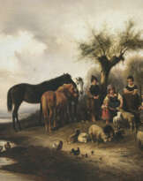 Wilhelm Alexander Meyerheim - Besuch auf der Weide