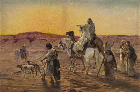 Otto Pilny - Sonnenaufgang in der Wüste - photo 1