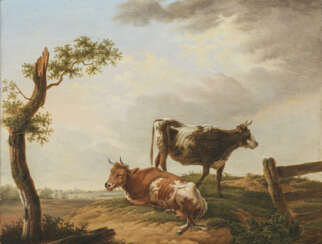 Albertus Verhoesen - Rinder auf der Weide
