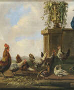 Albertus Verhoesen. Albertus Verhoesen - Hühnerhof mit Pfau