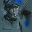 Hugo von Habermann - Dame mit blauem Hut - Архив аукционов