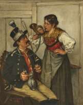 Ernst Immanuel Müller - Postillon und Dirndl