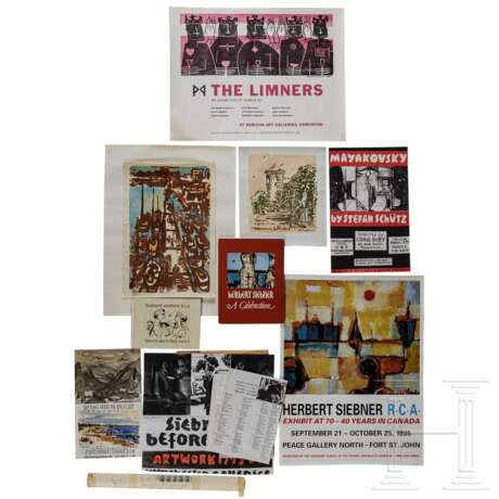 Herbert Siebner (1925 - 2003) - Ausstellungsplakate, Drucke, persönliche Briefe und Fotos des Künstlers - Foto 1