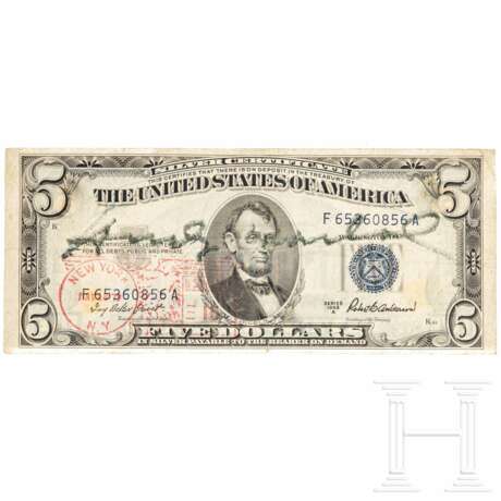 Fünf-Dollar-Schein, signiert "Andy Warhol", 1979 - фото 1