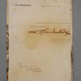 Autogramm Reichspräsident von Hindenburg - фото 1