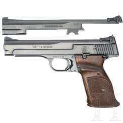 Smith & Wesson Mod. 41 mit Wechsellauf, "The .22 Rimfire Single Action Target Pistol"