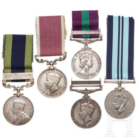 Fünf silberne Medaillen, Britisch Indien, 20. Jhdt. - фото 1