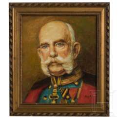Kaiser Franz Joseph I. - Portraitgemälde, 20. Jhdt.