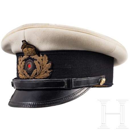 Weiße Schirmmütze für Offiziere der Kaiserlichen Marine - фото 1