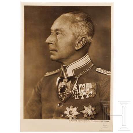 Kronprinz Wilhelm von PreuÃŸen (1882 - 1951) - signierte Portraitpostkarte, 1936 - Foto 1