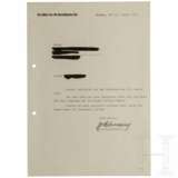 SS-OGruf. Theodor Berkelmann - eigenhÃ¤ndig signierter Brief, 1939 - фото 1