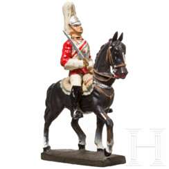 Lineol englischer Life-Guard-Offizier in roter Uniform zu Pferd, 5/21