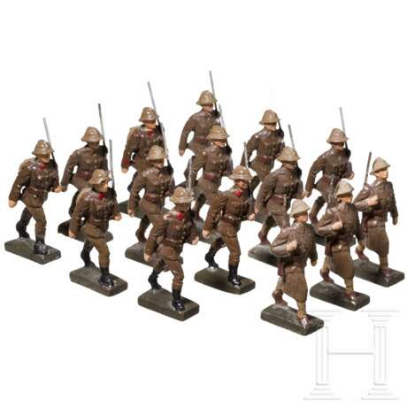 15 Lineol belgische Soldaten im Marsch - фото 1