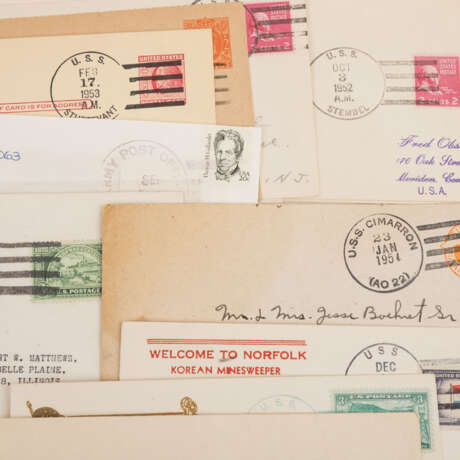 Ship mail/air mail/space travel - ca. 160 covers, besides, big share of ship mail cancellations - photo 4