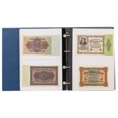 A beautiful banknote collection - German Reich in album