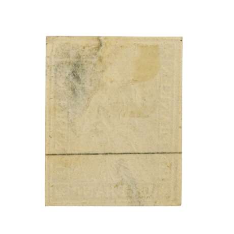 Switzerland - 1855, 1 franc, Strubeli, Bernese printing, color variation light bluish gray, - photo 2