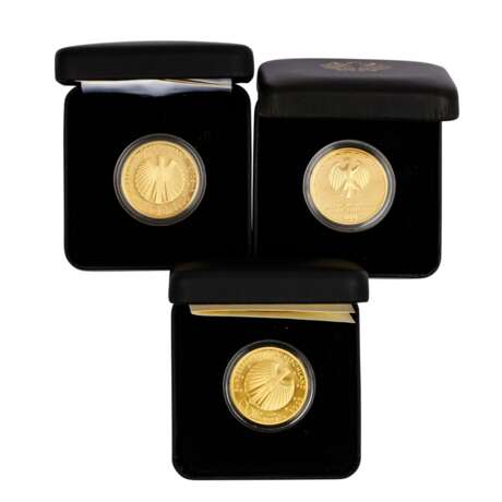 FRG/GOLD - 3 x 100 Euro each 1/2 oz., - Foto 1