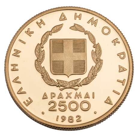 Greece/GOLD - 2500 drachmas 1982, - фото 1