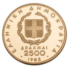 Greece/GOLD - 2500 drachmas 1982,