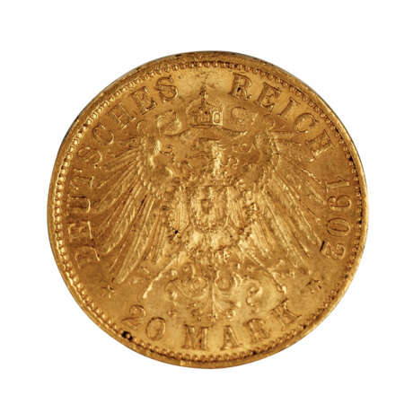 Prussia/GOLD - 20 Mark 1902 A - Foto 2