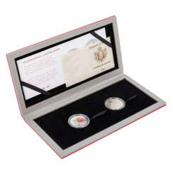 Prestige Set / Grace of Monaco - 2 x 10 Francs 1982