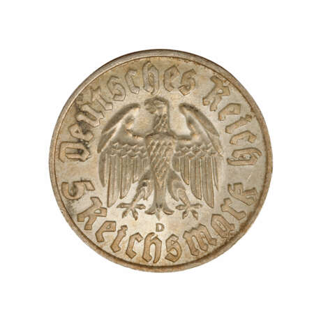 German Reich - 5 Reichsmark Luther 1933/D, - photo 2