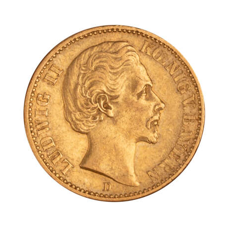 Bavaria/GOLD - 20 Mark 1872 D, - photo 1