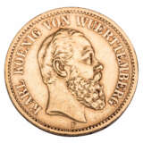 German Empire /GOLD - Württemberg, Karl, 20 Mark 1873-F - photo 1