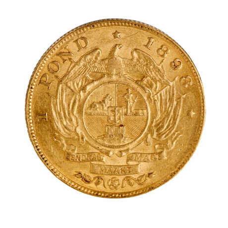 South Africa/GOLD - 1 pound 1898, - Foto 2