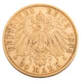 German Empire /GOLD - Saxony King Albert 20 Mark 1894-E - Foto 2