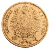 German Empire /GOLD - Prussia, Wilhelm I. 10 Mark 1873-A - photo 2