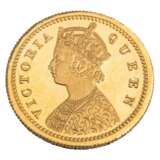 British-India /GOLD - Victoria 5 Rupees 1870/CM (Calcutta Mint) - Foto 1