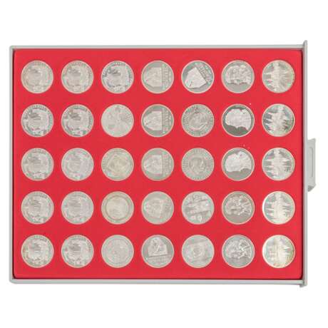 FRG - lockable coin cassette case with 140 x 10 Euro commemorative coins, - фото 5