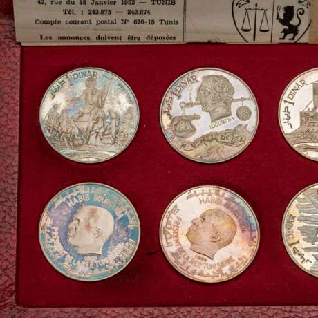 Tunisia - 10 x 1 dinar 1969 in - Foto 2