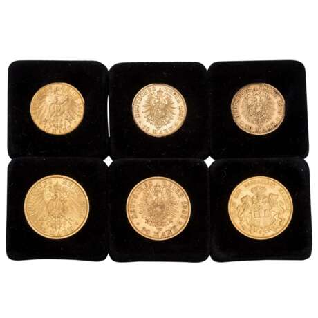 German Empire/GOLD - 6 coins, - Foto 3