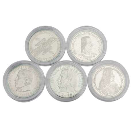 FRG - The first five 5 DM commemorative coins - - photo 1