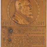 König Karl von Württemberg Bronze Relief Plakette 1921 - фото 1