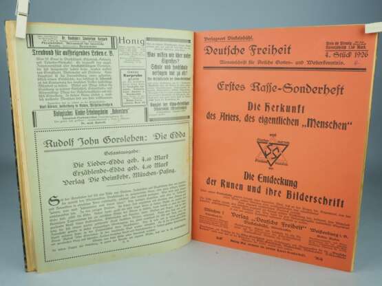 Selten!: Deutsche Freiheit. Monatsschrift für Arische Gottes- und Welterkenntnis 1925 - 1927, gebunden - Foto 2