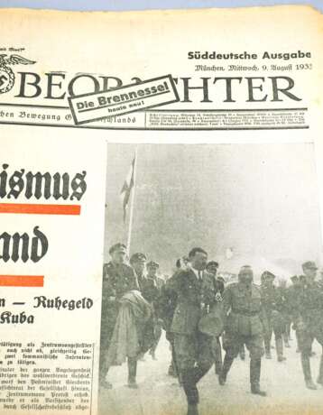 Völkischer Beobachter - Süddeutsche Ausgabe 9.8.1933 - Foto 2