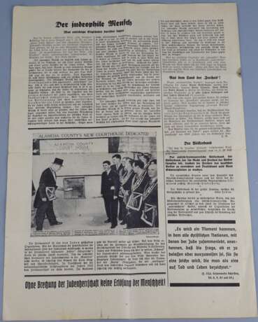 "Der Stürmer" - Die Weltspinne, Nr. 24, Nürnberg Juni 1936 - Foto 3