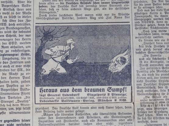 "Ludendorffs Volkswarte" 9 St. - NS-kritische Wochenzeitschrift, 1932 - photo 2