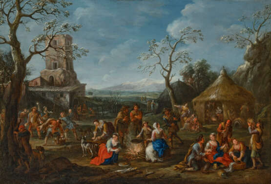 GIOVANNI REDER (ROME 1693-AFTER 1764) AND JAN FRANS VAN BLOEMEN, CALLED L`ORIZZONTE (ANTWERP 1662-1749 ROME) - photo 3