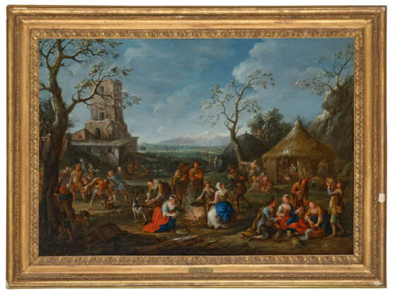 GIOVANNI REDER (ROME 1693-AFTER 1764) AND JAN FRANS VAN BLOEMEN, CALLED L`ORIZZONTE (ANTWERP 1662-1749 ROME) - Foto 7