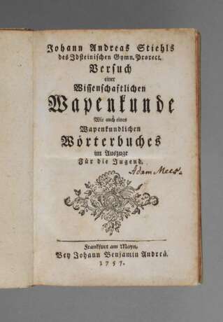 Wappenkundebüchlein 1757 - photo 1