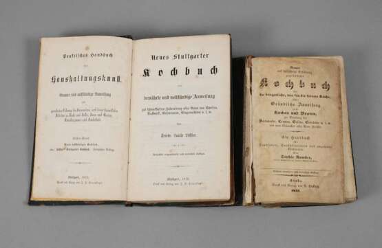 Zwei Kochbücher um 1870 - Foto 1