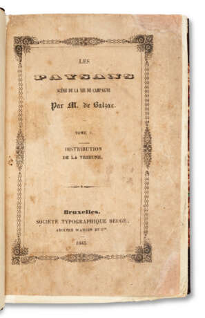BALZAC, Honoré de (1799-1850). - фото 2