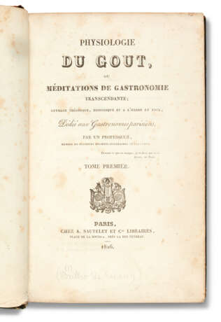 BRILLAT-SAVARIN, Jean-Anthelme (1755-1826) - Foto 1
