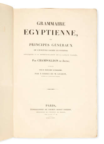 CHAMPOLLION, Jean-François, dit le Jeune (1790-1832). - photo 2