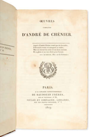 CHÉNIER, André (1762-1794) - photo 1