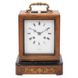 HENRY MARC À PARIS, small table clock with inlays, - Foto 1